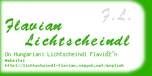 flavian lichtscheindl business card